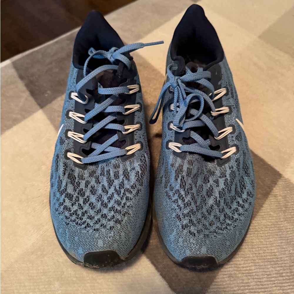 Blue Nike UNC  Athletic Running Shoes